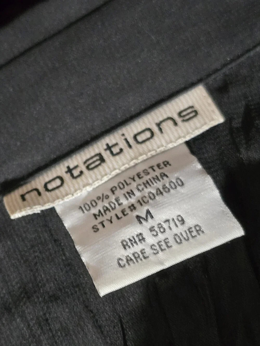Notations Black Ruffle-Front Button Blouse - Picture 4 of 6